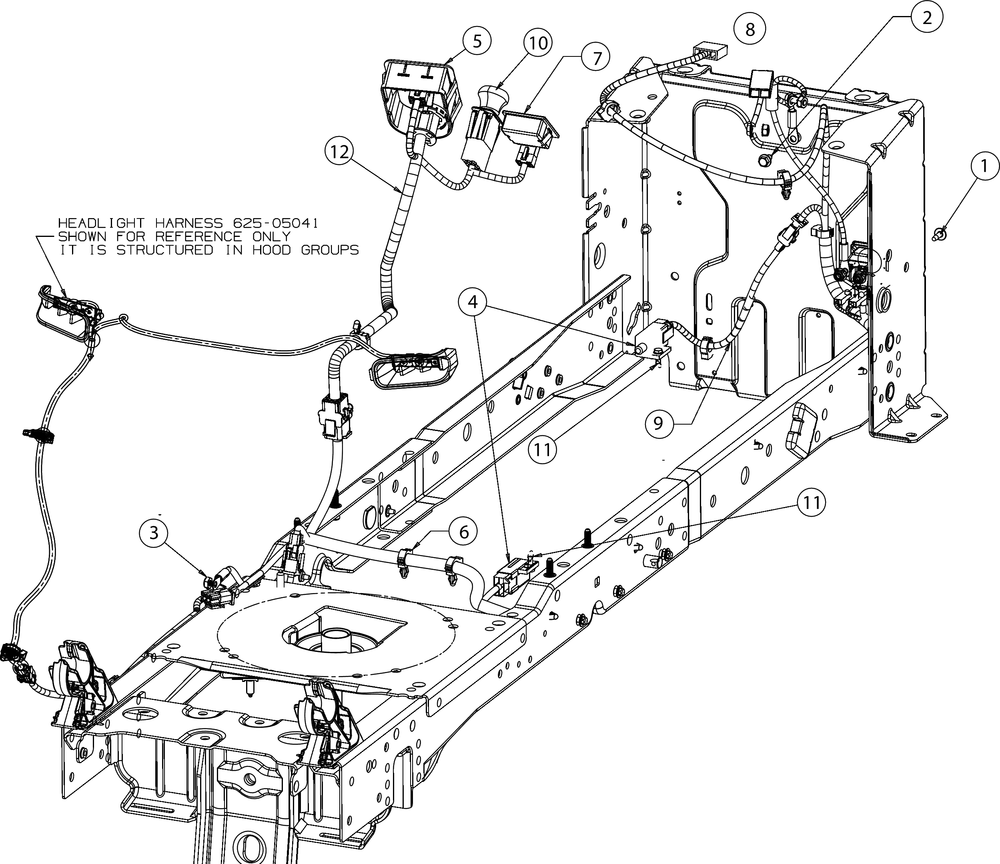 Electrical Diagram and Parts List for XT2-LX46KH (13YQA1CT010)(2016) Cub Cadet Lawn Tractor